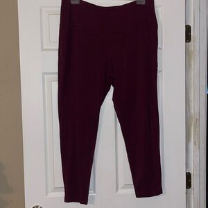 Terra Sky Maroon Leggings 2X  Stretchy